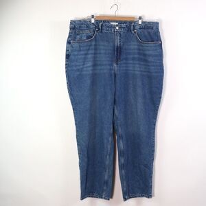 Good American Classic Blue Straight Leg Jeans